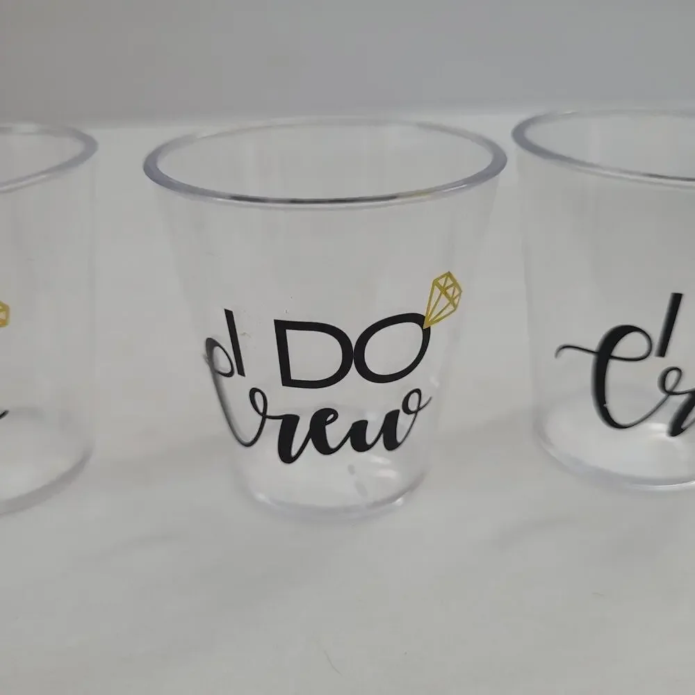 Wedding or Bachelorette Party Cups 3 Sizes